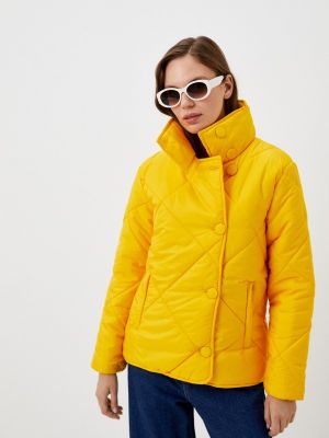 Утепленная демисезонная куртка Giorgio Di Mare желтая