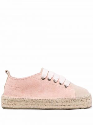 Semsket skinn espadrillos Manebi rosa