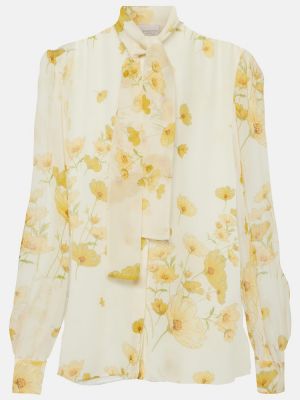 Svilena bluza s printom Giambattista Valli
