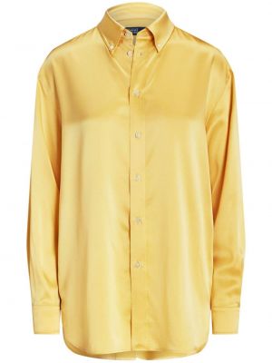 Medvilninis polo marškinėliai su užtrauktuku su sagomis Polo Ralph Lauren