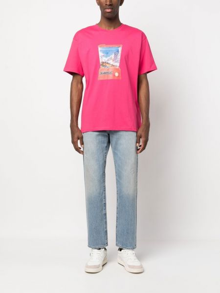 Tričko s potiskem Paccbet růžové