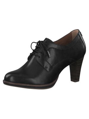 Полуотворени обувки Tamaris черно
