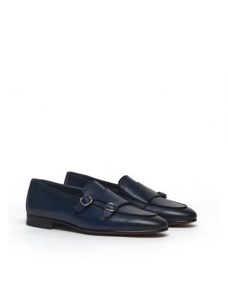 Zapatos monk de cuero Berwick azul