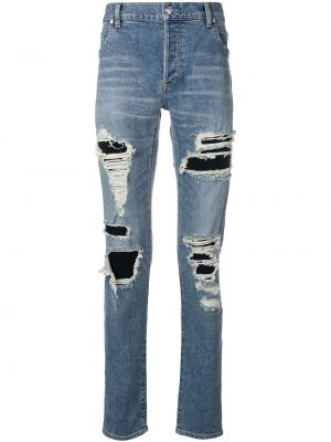 Nødlidende skinny jeans Balmain blå