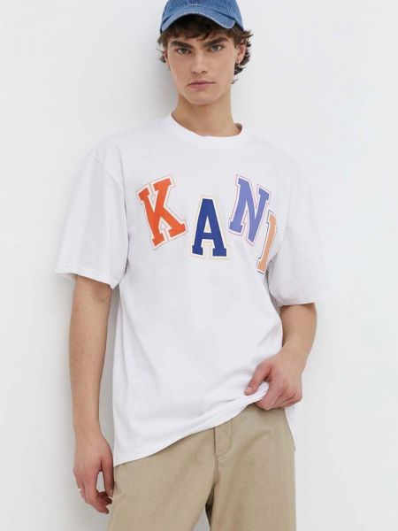Bombažna majica Karl Kani bela