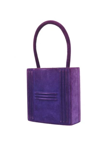Mini bolso retro Hermès Vintage violeta