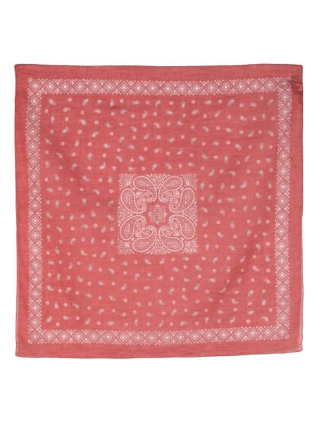 Schal aus baumwoll mit print mit paisleymuster Eleventy rot