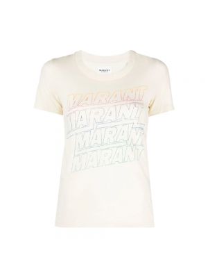 Koszulka Isabel Marant Etoile beżowa