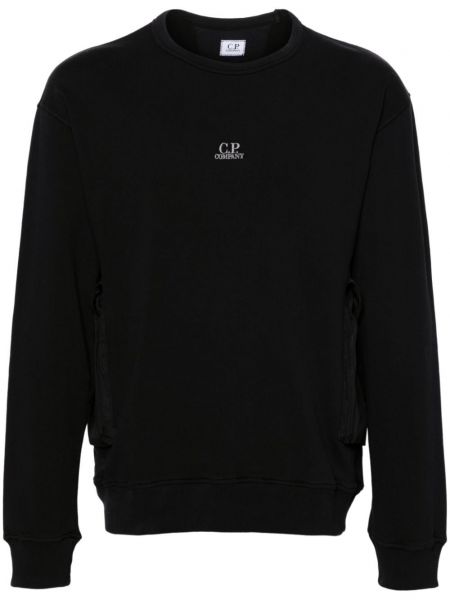 Medvilninis džemperis su kišenėmis C.p. Company juoda