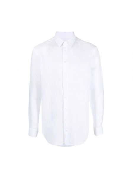 Koszula z długim rękawem Giorgio Armani biała