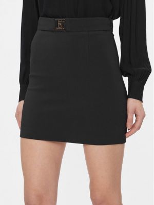 Černé slim fit mini sukně Elisabetta Franchi