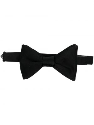 Šilkinis kaklaraištis su lankeliu Zegna juoda