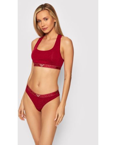 Lenjerie de corp termoactivă Emporio Armani Underwear roșu