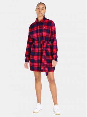 Robe chemise Tommy Jeans rouge