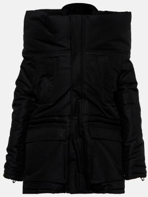 Oversize късо палто Balenciaga черно