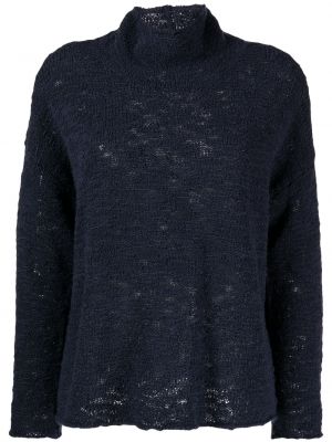 Вълнен пуловер Eileen Fisher синьо