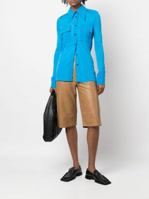 Marškiniai oversize Proenza Schouler mėlyna