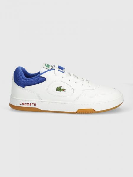 Sneakersy skórzane Lacoste białe