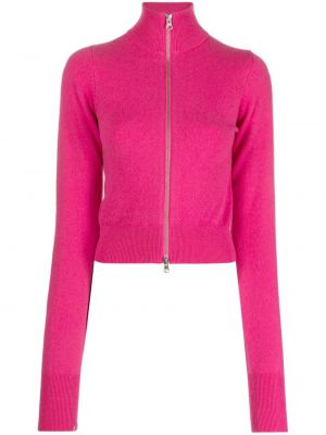 Kašmira džemperis ar rāvējslēdzēju Extreme Cashmere rozā