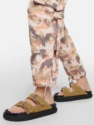 Sandale din piele de căprioară Isabel Marant maro
