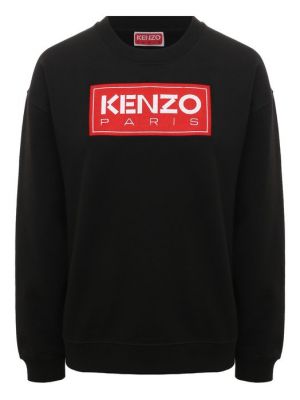 Хлопковый свитшот Kenzo черный