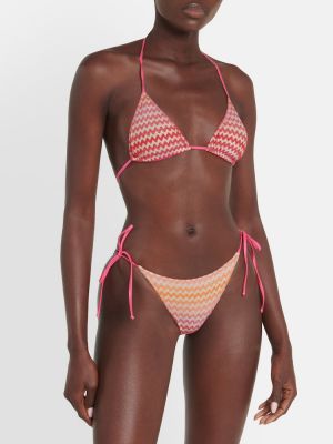 Bikini a vita bassa Missoni Mare rosa