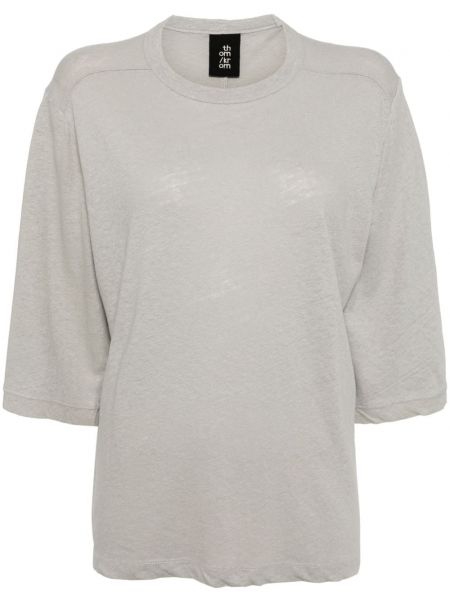 Tričko s kulatým výstřihem Thom Krom šedé