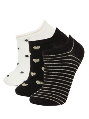 Bavlněné ponožky Defacto černé
