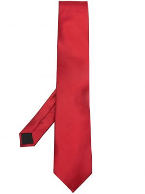 Hedvábná kravata Lanvin červená