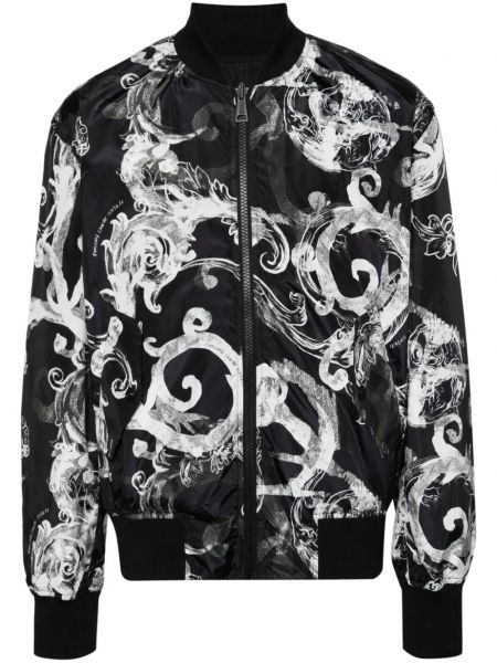 Beidseitig tragbare jeansjacke mit print Versace Jeans Couture