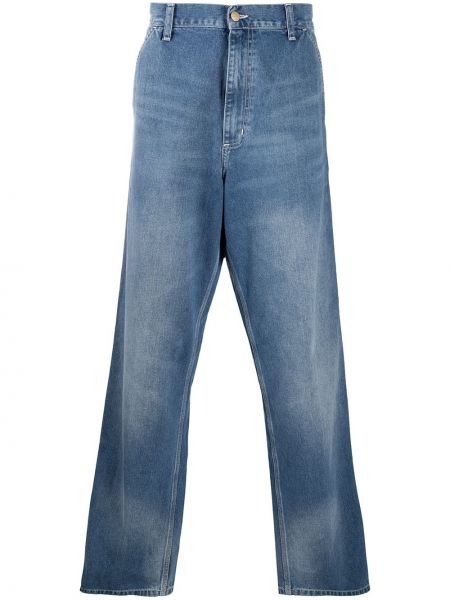 Straight leg jeans a vita alta Carhartt Wip blu