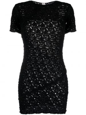 Mini šaty Totême čierna