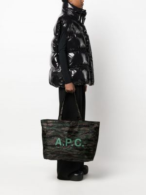 Shopper handtasche mit print mit camouflage-print A.p.c.