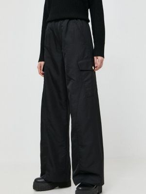 Spodnie z wysoką talią Pinko czarne