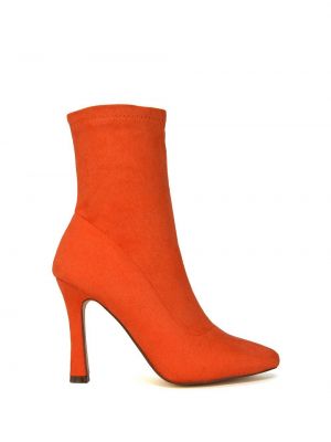 Носки на каблуке на шпильке с острым носком Xy London оранжевые
