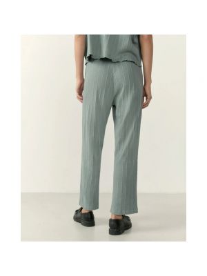 Pantalones rectos de algodón American Vintage verde