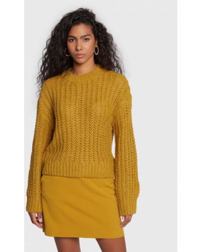 Laza szabású pulóver Msch Copenhagen sárga