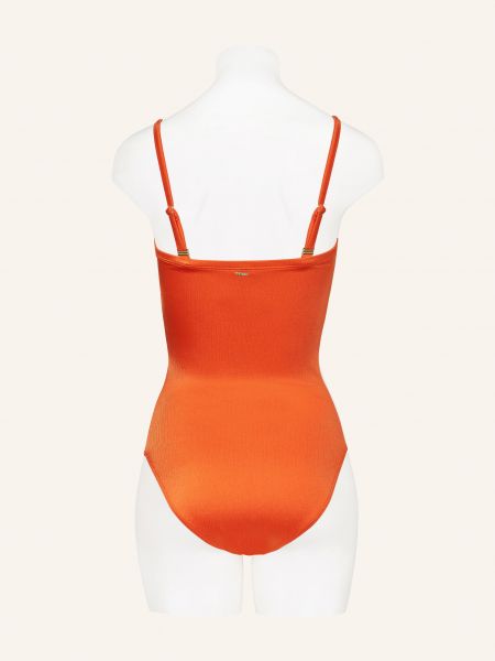 Satynowy strój kąpielowy Cyell pomarańczowy