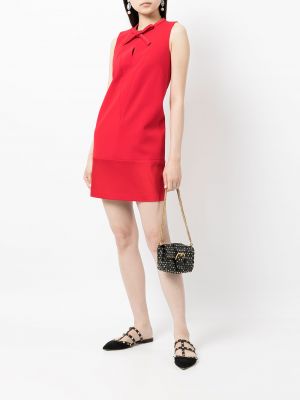 Mini vestido ajustado con lazo Paule Ka rojo