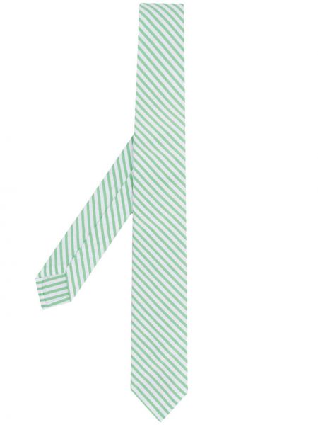 Corbata a rayas Thom Browne verde