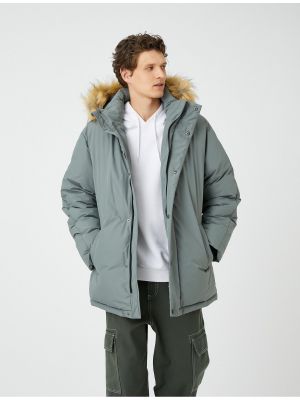 Kabát s knoflíky s kapucí Koton