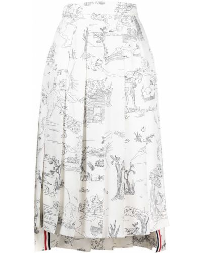 Plisované sukně Thom Browne Bílé
