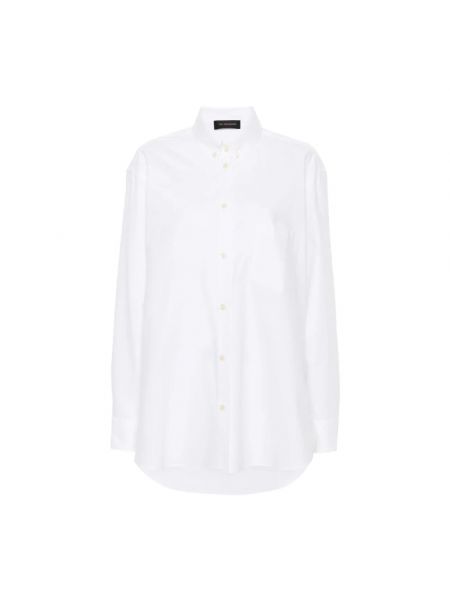 Daunen oversize bluse mit geknöpfter Andamane weiß