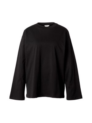 Marškinėliai ilgomis rankovėmis .object juoda