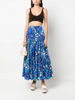 Bavlněné sukně s potiskem La Doublej modré