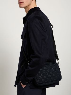 Чанта през рамо Giorgio Armani синьо