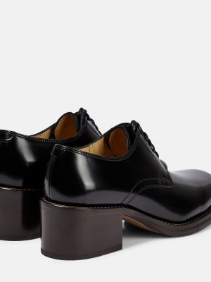 Usnjene brogue čevlji Lemaire črna
