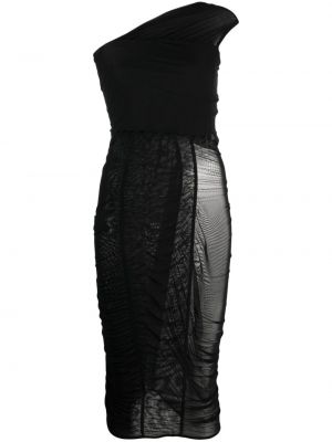 Sukienka koktajlowa Mugler czarna