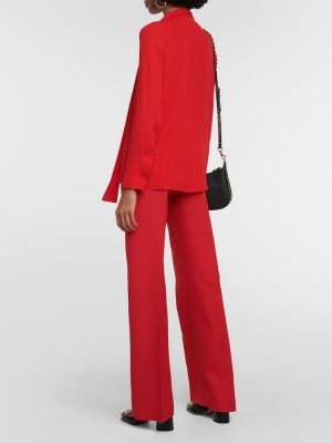 Bluză de mătase Valentino roșu