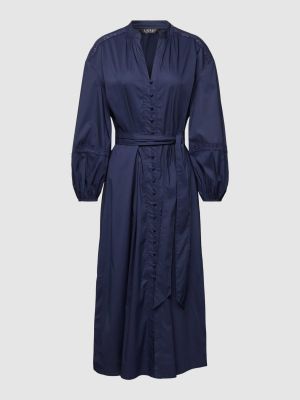 Sukienka długa z dekoltem w serek Lauren Ralph Lauren